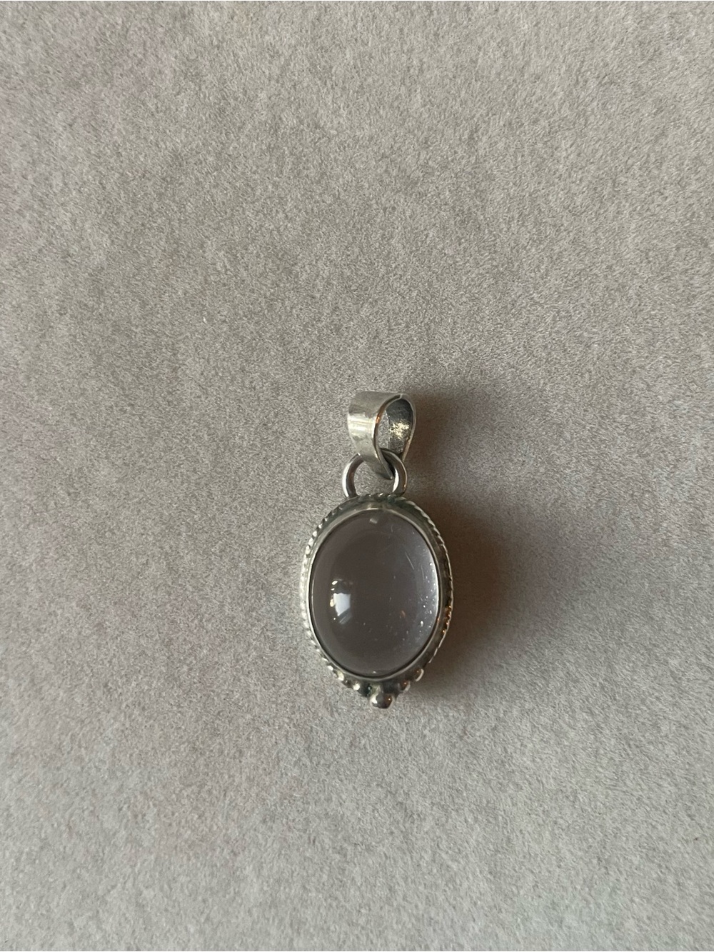 Sterling Silver Rose Quartz Oval Pendant - Pink Gemstone Necklace Charm